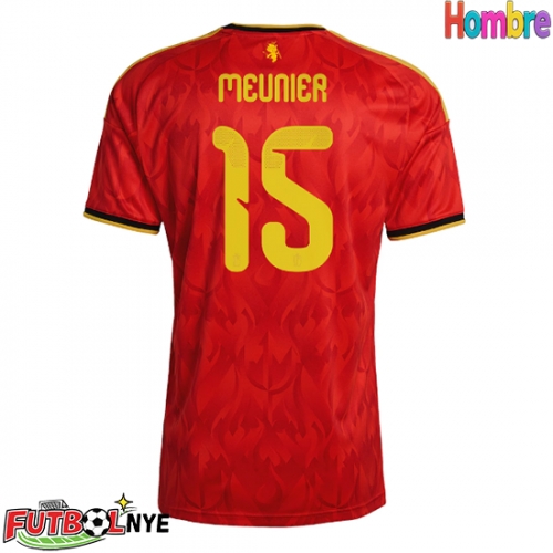 Camiseta Bélgica Thomas Meunier #15 Primera Equipación Mundial 2026 manga corta